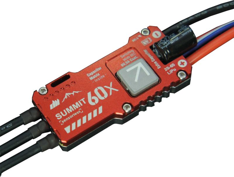 Dualsky SUMMIT 60X.U8 60A 2S-6S Lipo- UBEC 8V, 5A/10A Peak ESC