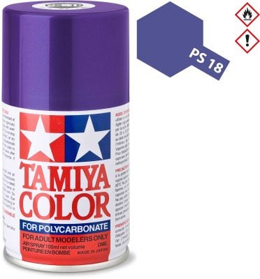 TAMIYA PS-18 Metallic purple polycarbonate Spray 100ml