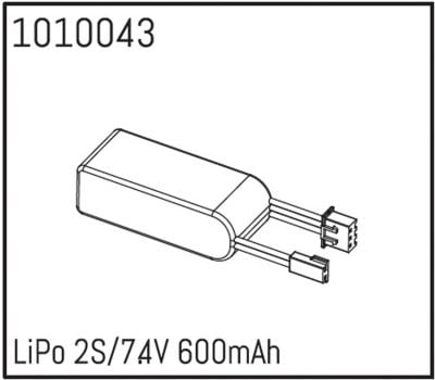 ABSIMA LiPo 2S/7.4V 600mAh