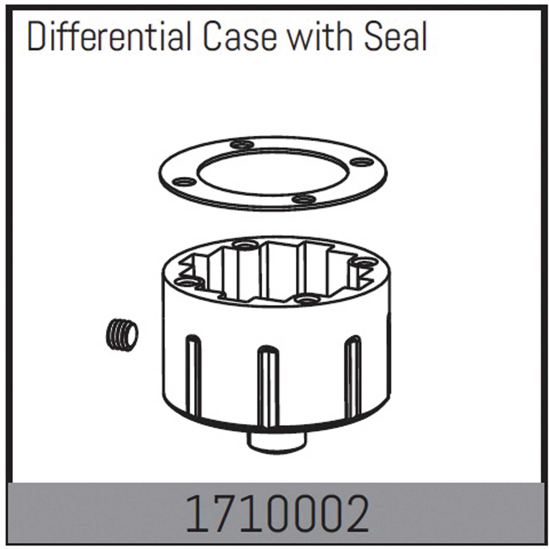 Absima Mamba 7 : Boîtier de différentiel avec Joint d'étanchéité