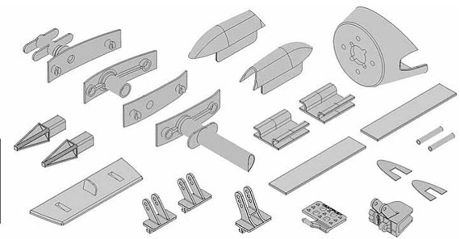 MULTIPLEX Kunststoffteilesatz EASY GLIDER 4