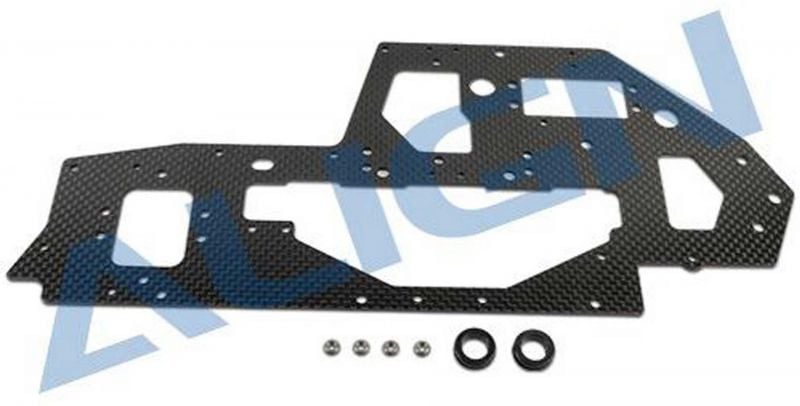 ALIGN TOP  CHASSIS SIDE PLATE   CARBON FIBER  2MM T-REX 700X