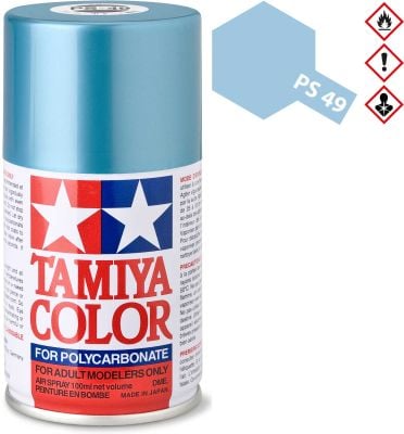 TAMIYA PS-49 Aluminum effect blue Polycarbonate spray 100ml