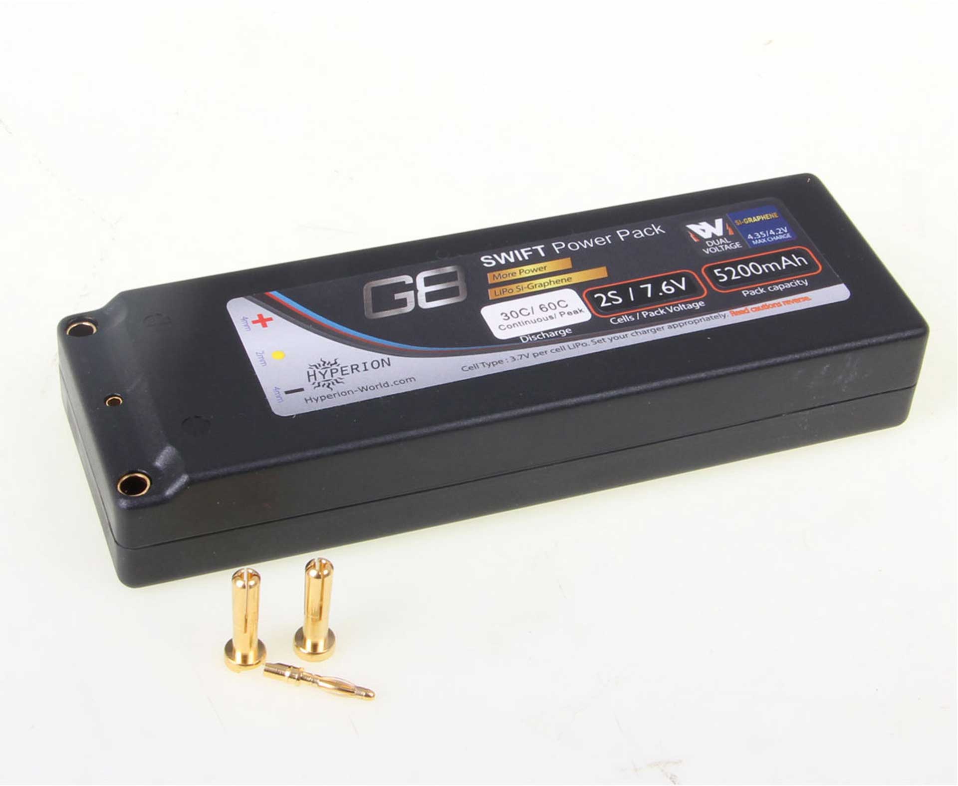 HYPERION GENERATION 8 "G8" 2S 5200MAH SI-GRAPHENE 30(60)CMAX CAR PACK LIPO