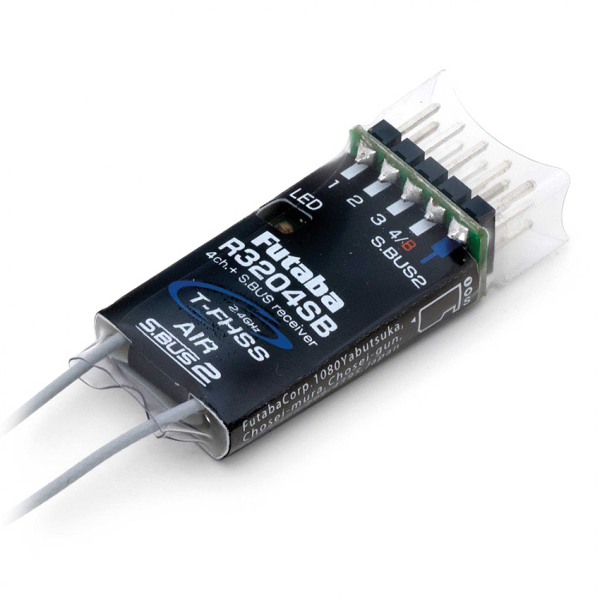 FUTABA Empfänger R3204SB 2,4GHz T-FHSS Air für 1S Lipo geignet