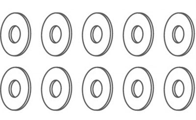 ABSIMA 8*3.2*0.5 Unterlegscheibe (10 St.)