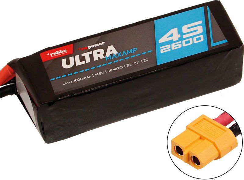 Robbe Modellsport RO-POWER ULTRA MAXAMP 2600MAH 14,8 VOLT 4S 35(70)C LIPO AKKU