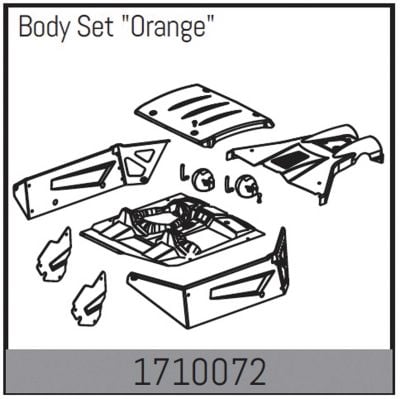 Absima Mamba 7 : Set de Carrosserie 2