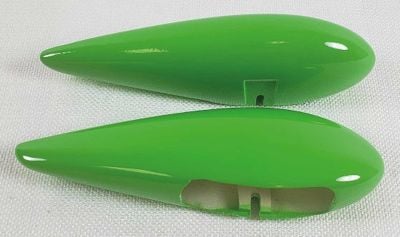 EXTREMEFLIGHT-RC Wheel fairings MXS 60" V2 PLUS Green/White