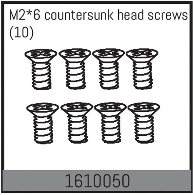 ABSIMA M2*6 countersunk head screws (10)