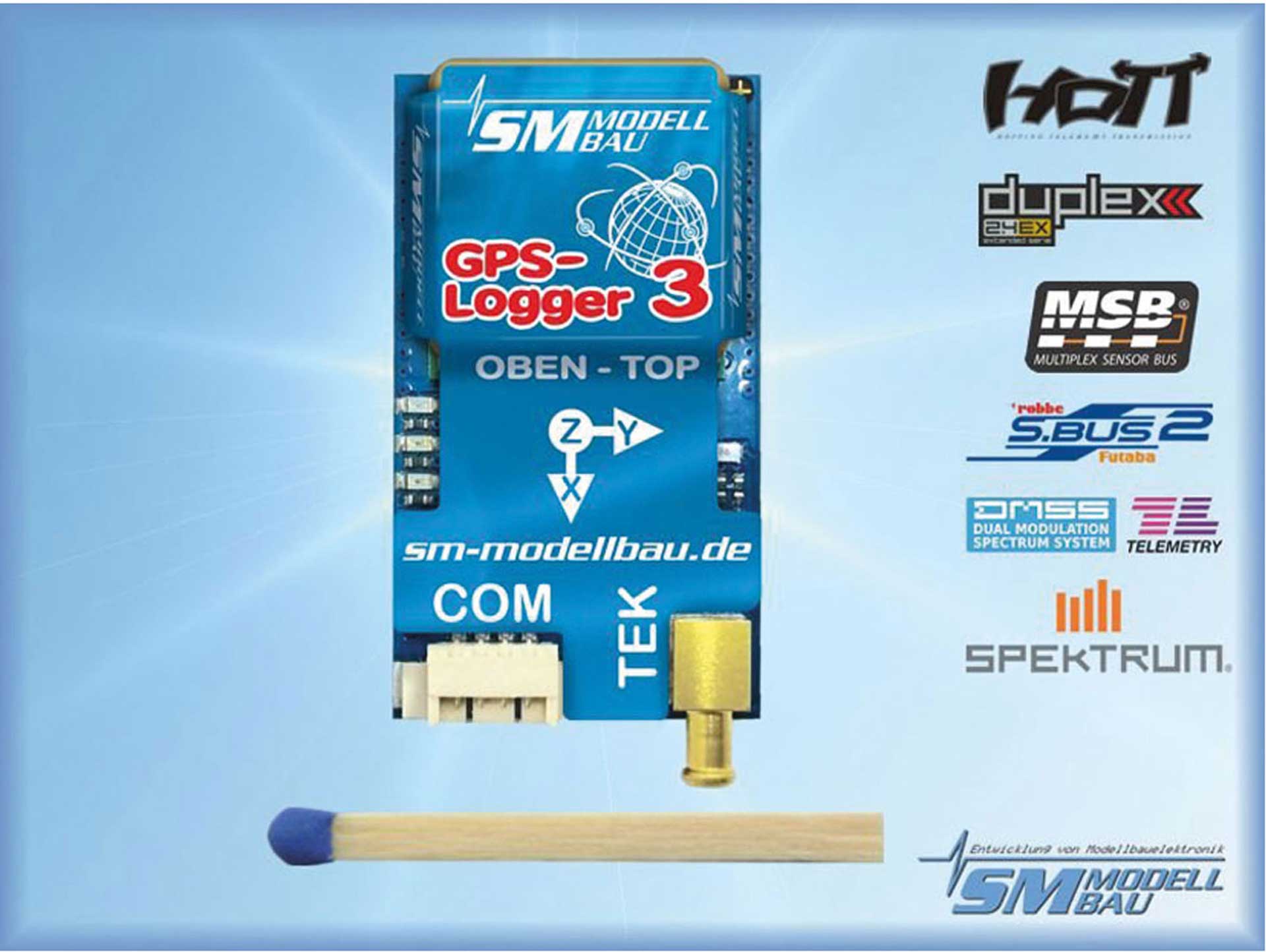 SM-Modellbau GPS LOGGER 3 TELEMETRY DATA LOGGER