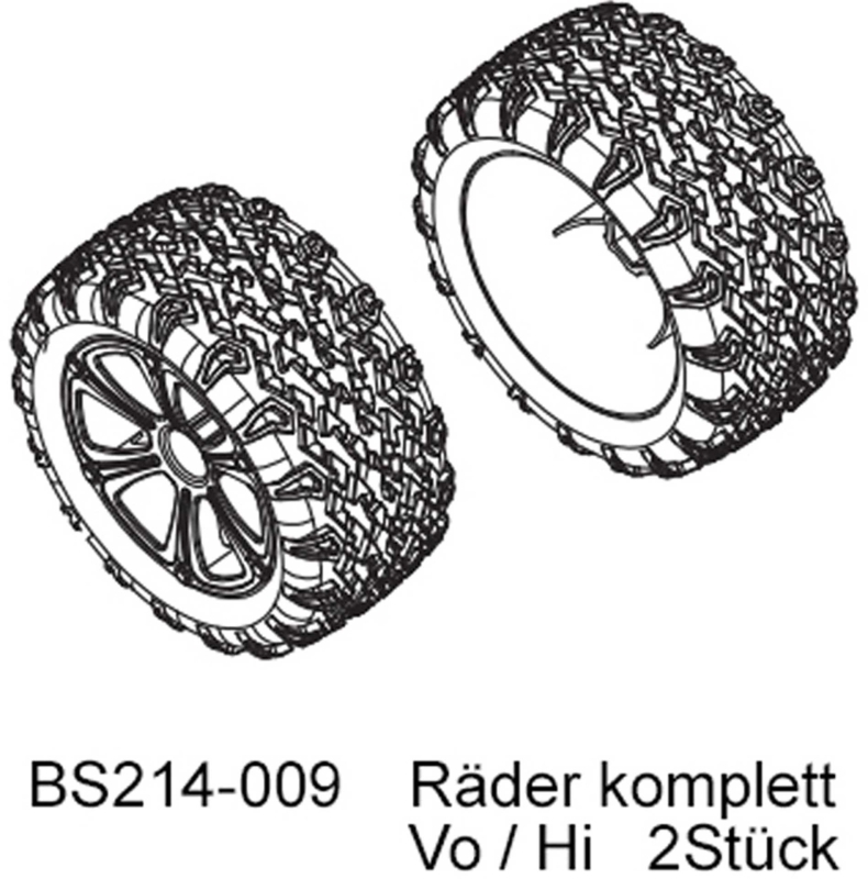 D-Power Roues complètes Vo / Hi (2 pièces) - BEAST TX