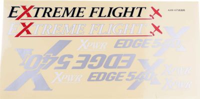 EXTREMEFLIGHT-RC Dekorsatz Edge 540 48" V2 Plus blau/gelb