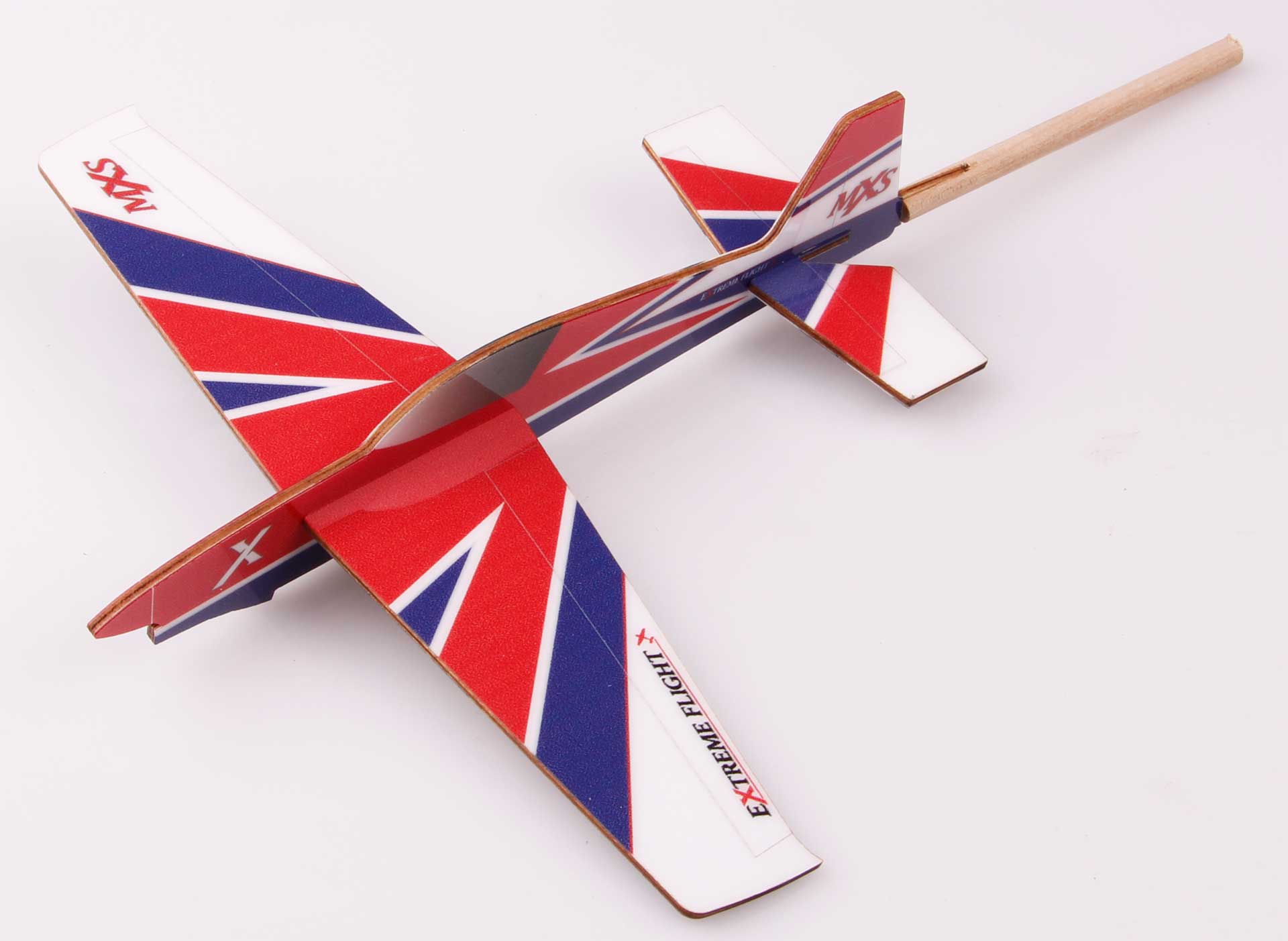 EXTREMEFLIGHT-RC MXS rot/blau/weiss Stick Plane