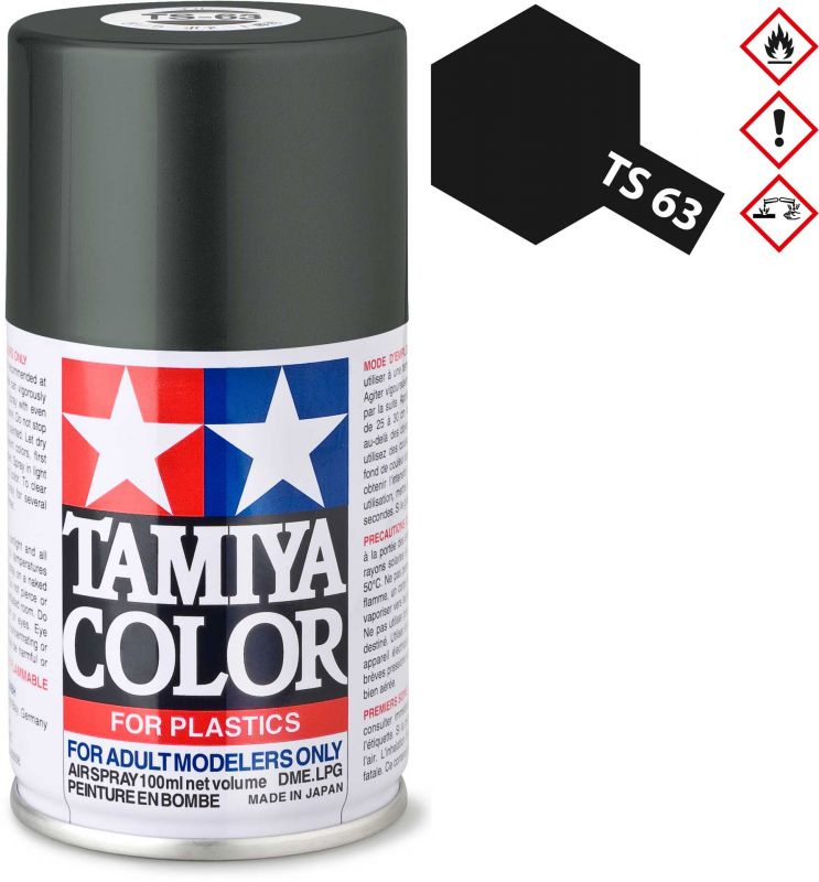 TAMIYA TS-63 NATO Schwarz matt Kunststoff Spray 100ml