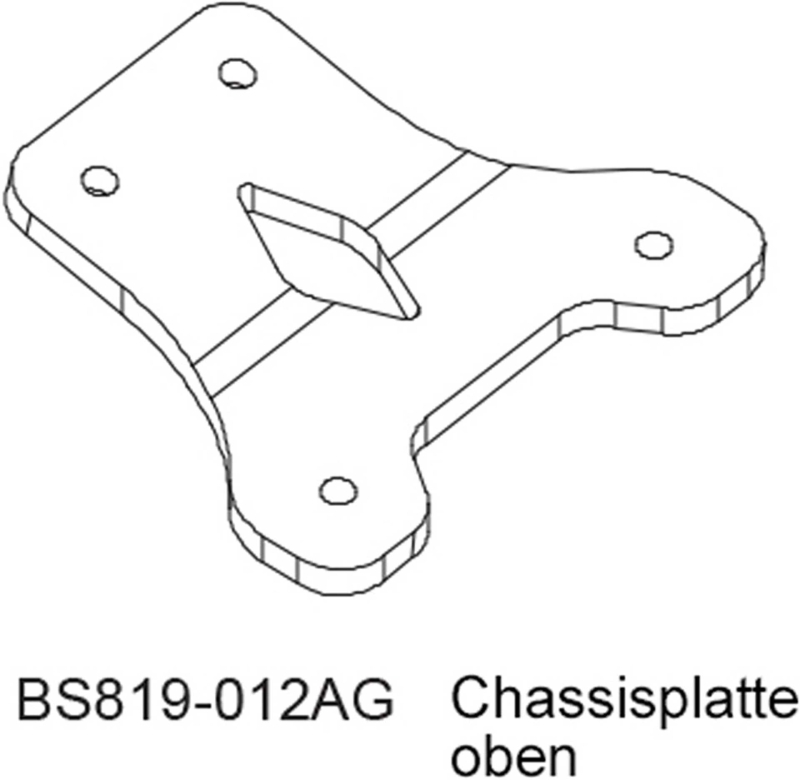 D-Power Plaque de châssis supérieure - BEAST BX / TX