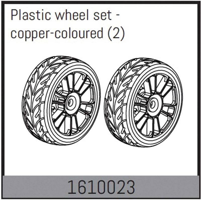 ABSIMA Plastic wheel set - copper (2)