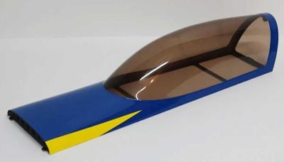 EXTREMEFLIGHT-RC Kabinenhaube Edge 540 48" V2 Plus blau/gelb