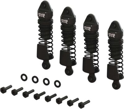 ARRMA Aluminum Shock Set, 58mm Length, 1000 cSt Oil (4), Black : GROM