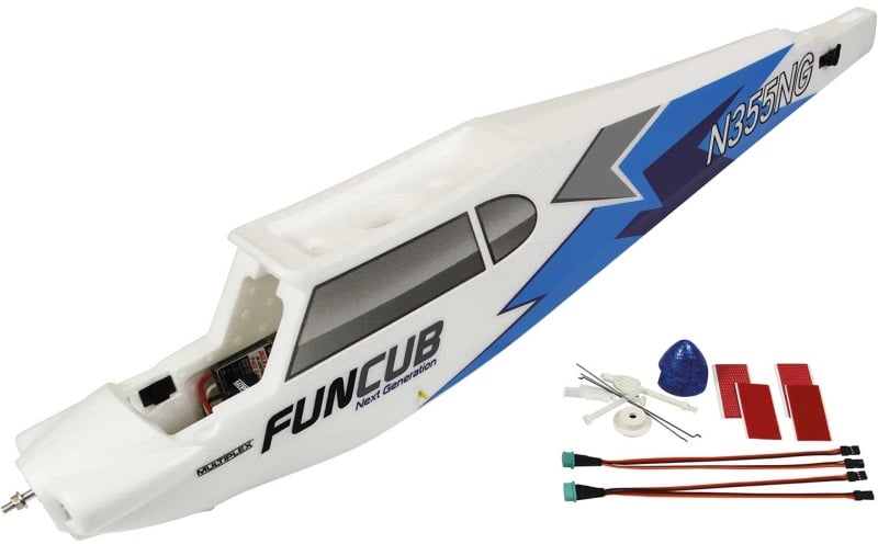 MULTIPLEX RR Rumpf FunCub NG blau (mit RC und Dekor)