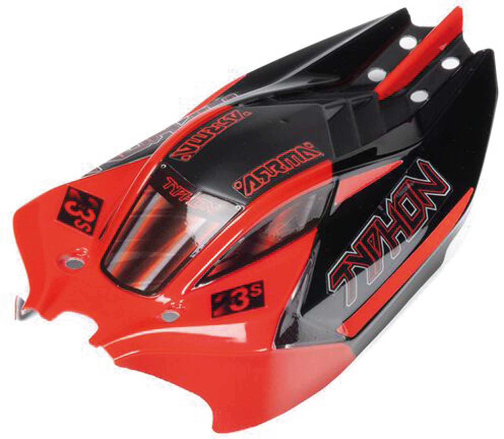 ARRMA TYPHON GROM Body, Red/Black