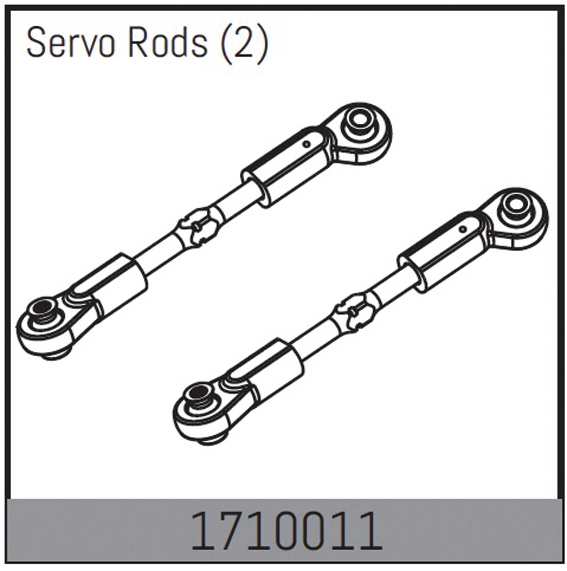 Absima Mamba 7 : Bielles de servo (2 pcs.)