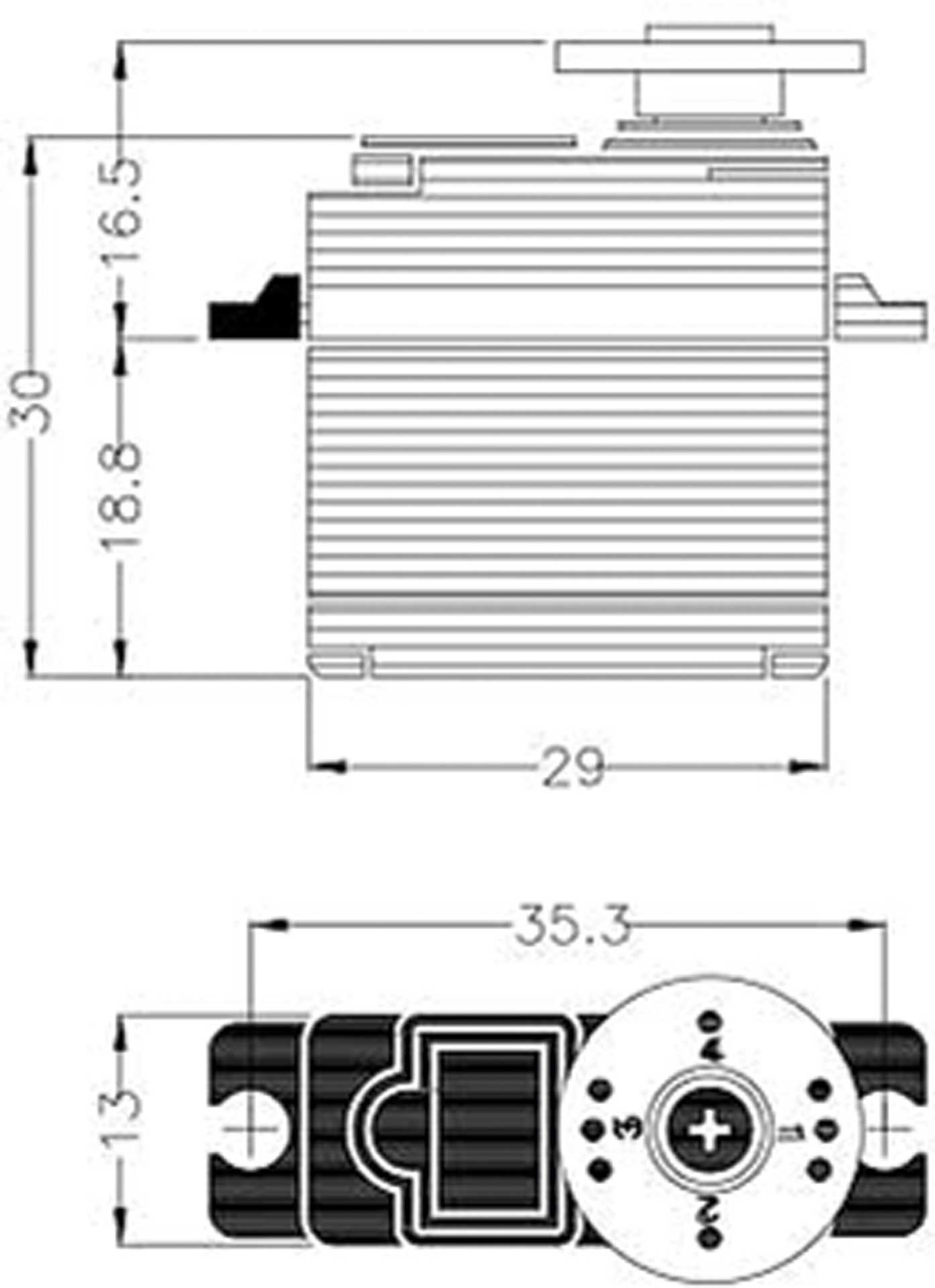 HITEC HS-5087MH (7,4V/4,3KG/0,13s) MICRO DIGITAL HV SERVO