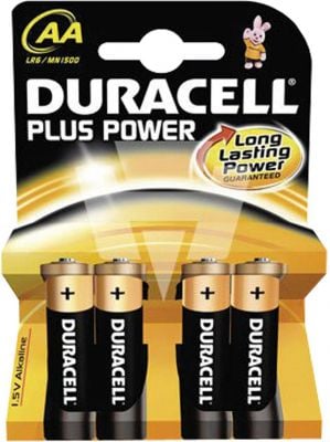 DURACELL PLUS POWER MN1500 MIGNON AA 4 PIÈCES