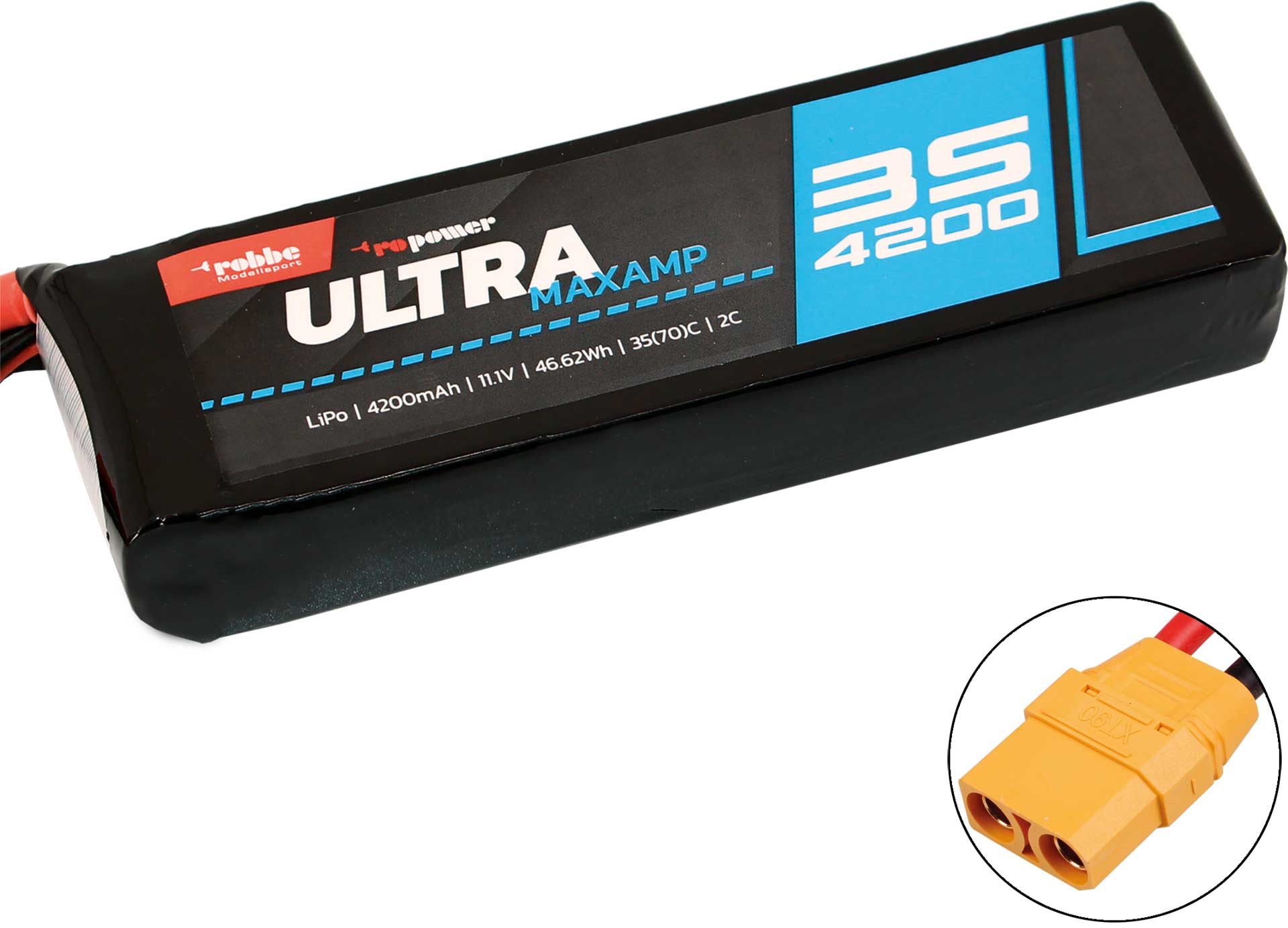 Robbe Modellsport RO-POWER ULTRA MAXAMP 4200MAH 11,1 VOLT XT-90 Lipo Battery XT-90