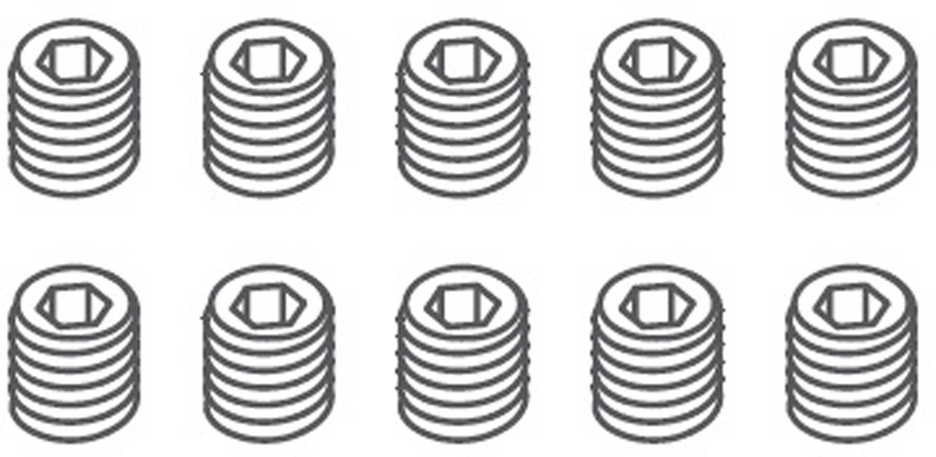 ABSIMA Vis sans tête M4*4 (10 pièces)