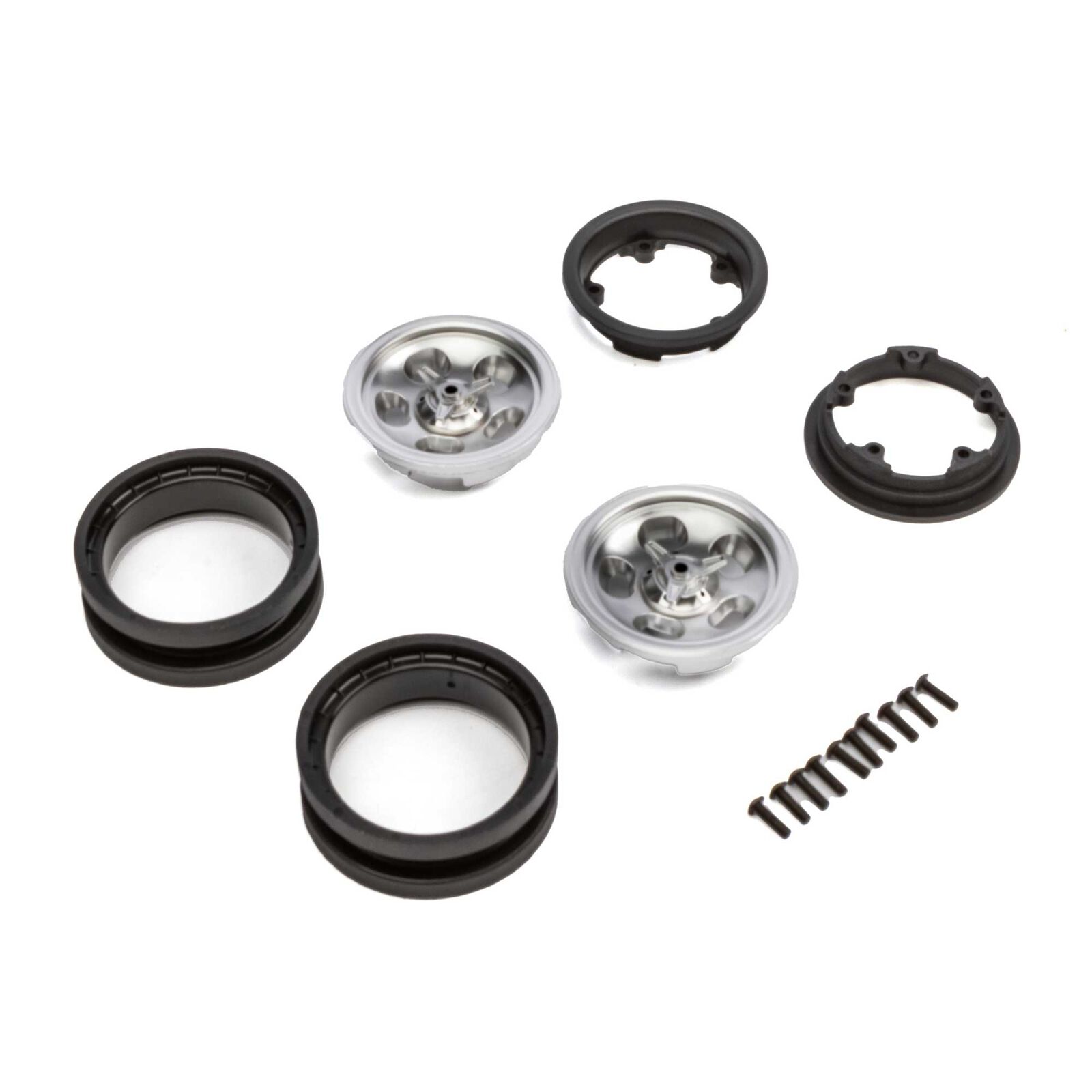 AXIAL 1.9 Retro Slot Beadlock Wheels, Satin (2)