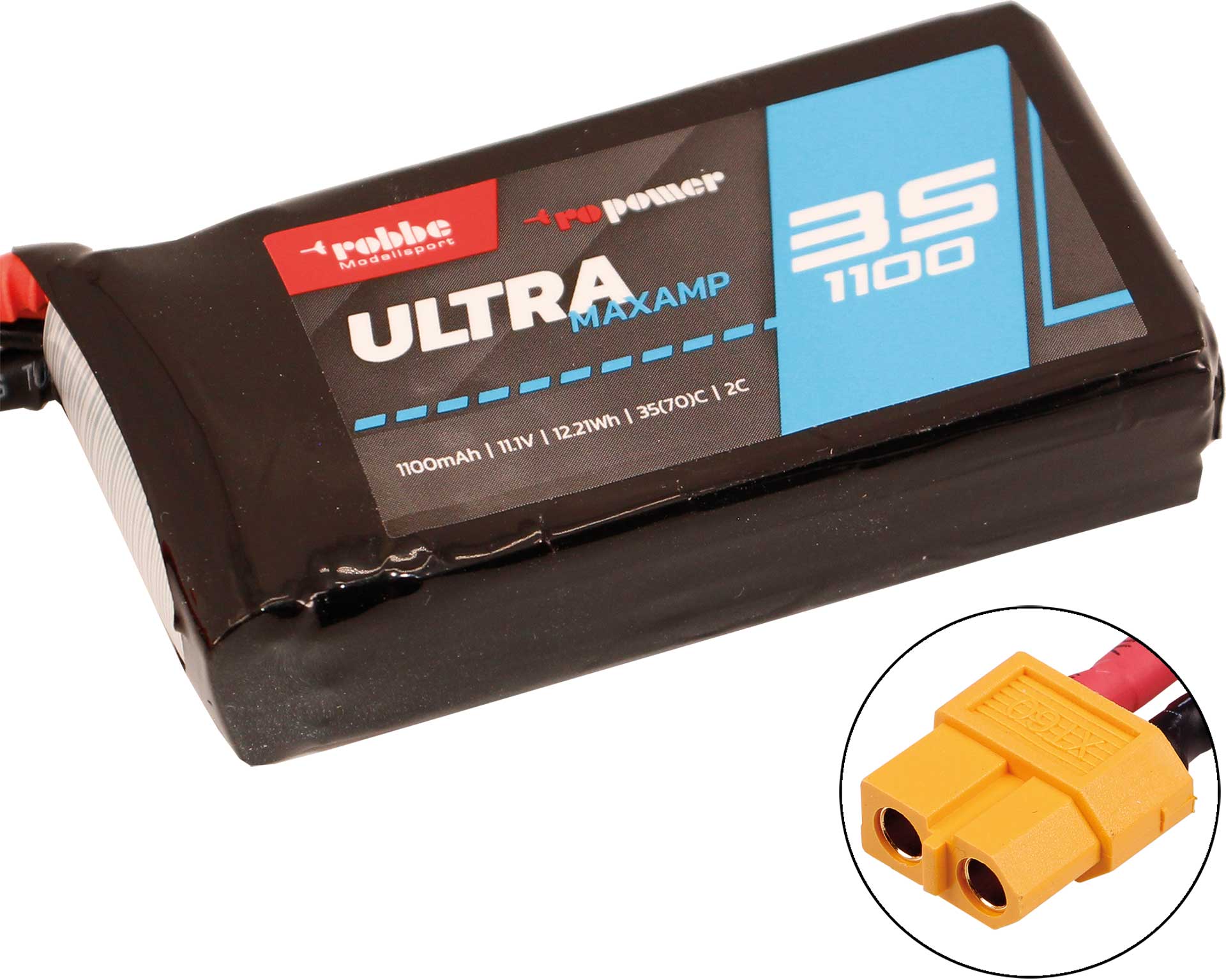 Robbe Modellsport RO-POWER ULTRA MAXAMP 1100MAH 11,1 VOLT 3S 35(70)C LIPO AKKU