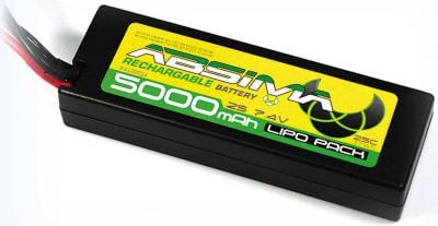 ABSIMA Rookie Speed LiPo Stick Pack 7,4V 25C 5000mah Hardcase (TAM-Plug)