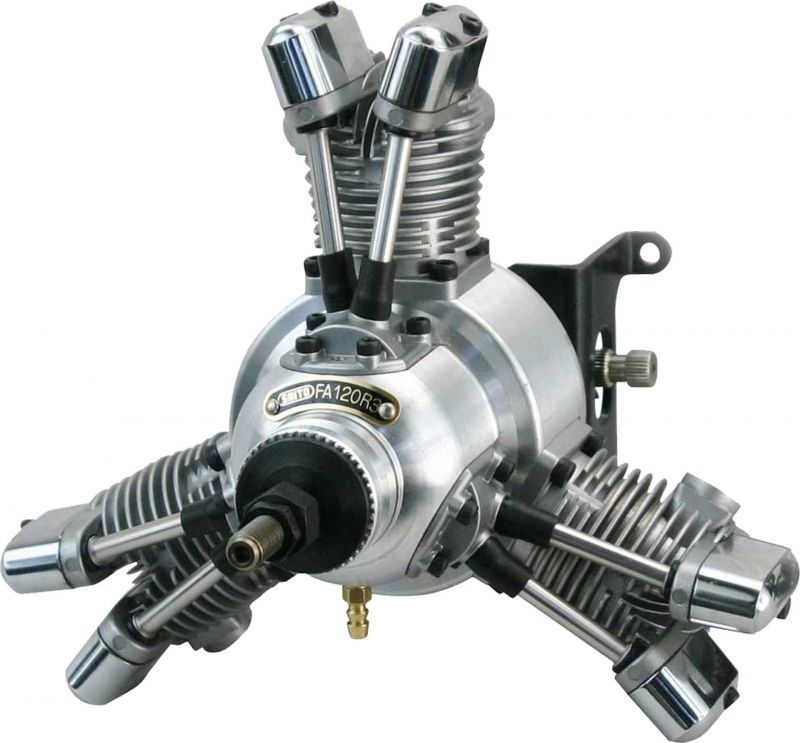 SAITO FA-120R3 3-cylinder radial engine - buy now - at Modellbau Lindinger