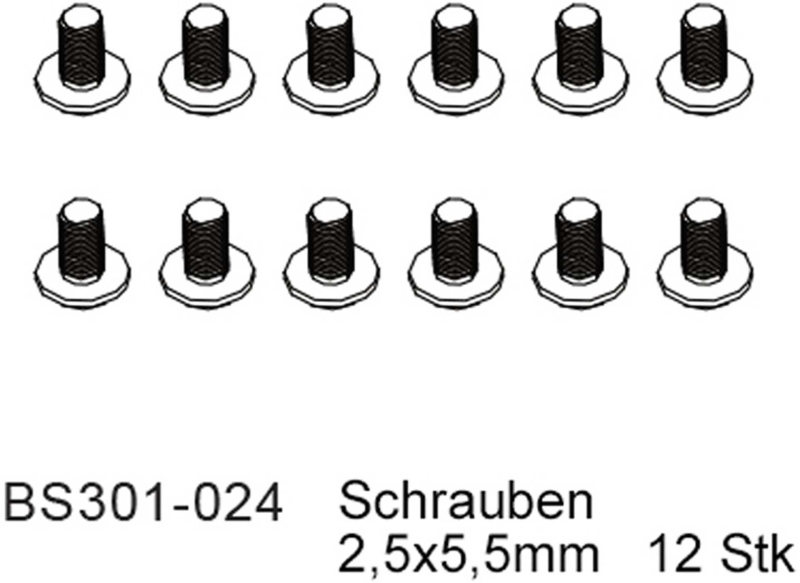 D-Power Vis 2,5x5,5mm (12 pièces) - BEAST BX / TX