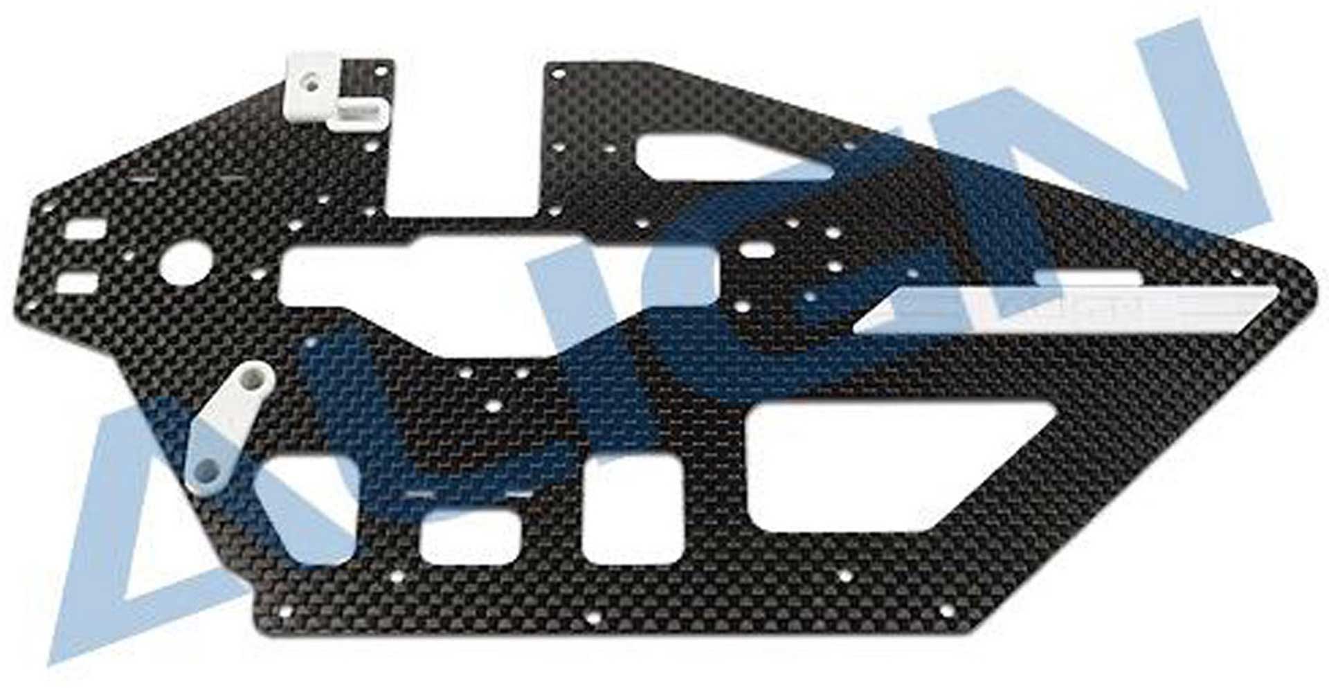 ALIGN CHASSIS SIDE PLATE   CARBON FIBER  RIGHT  T-REX 470L