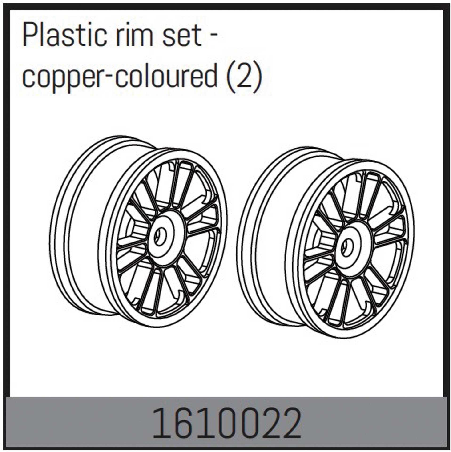 ABSIMA Plastic rim set - copper colored (2)