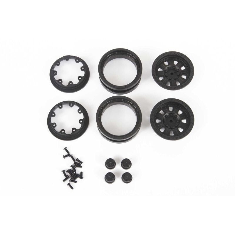 AXIAL 1.9 3pc. Raceline Monster Beadlock Wheels Blk (2)