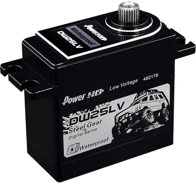 POWER HD DW-25LV WASSERDICHT 25KG TITAN GETRIEBE IDEAL FÜR OFFROAD/CRAWLER