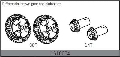 ABSIMA Differential ring gear and pinion set