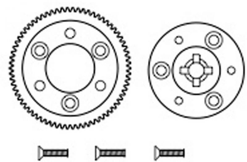 SWORKZ FOX44 SPUR GEAR   70Z INCL.  MOUNT