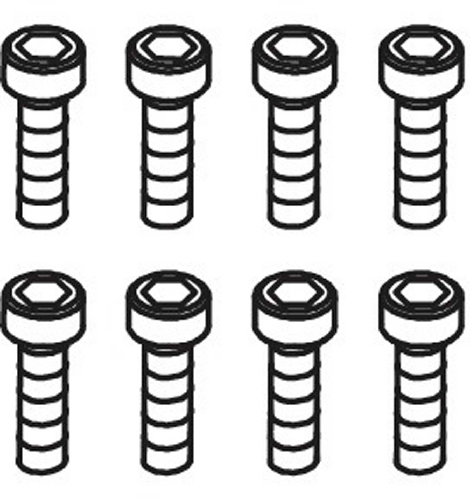 ABSIMA Vis de culasse M2.5*12 (8 pcs.)