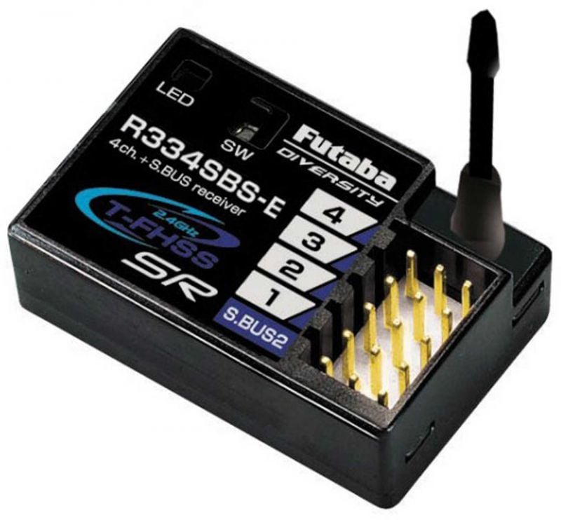 FUTABA R 334SBSBS-E 2.4 GHZ T-FHSS SR RECEIVER