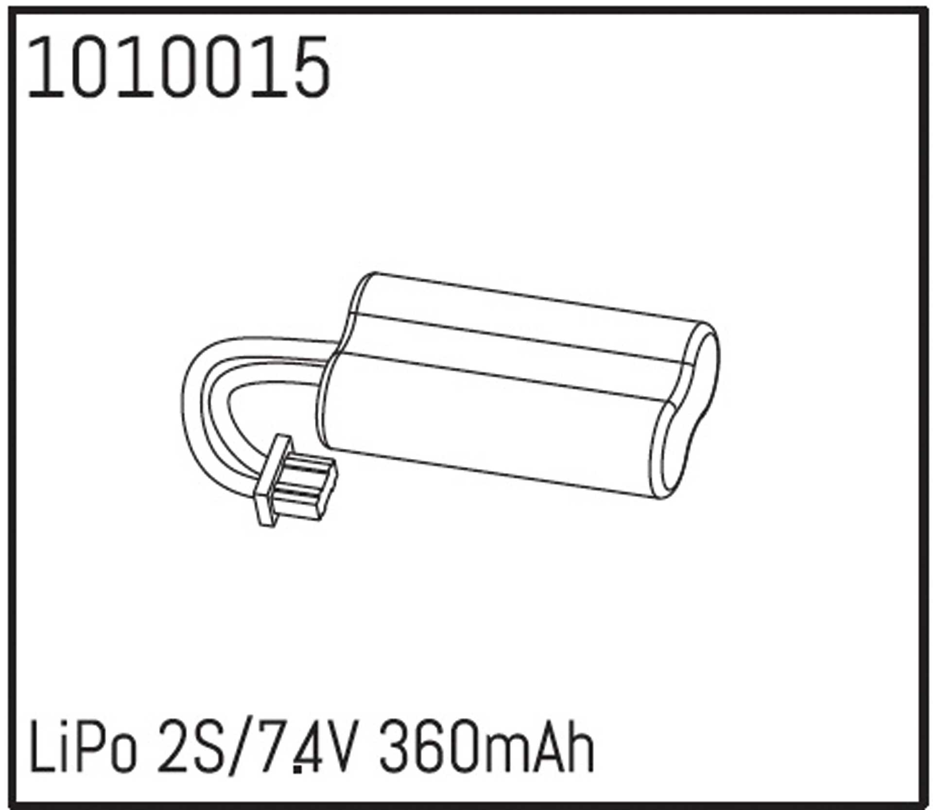 ABSIMA LiPo 2S/7,4V 360mAh