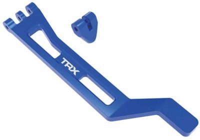 TRAXXAS Akku-Halter-Strebe Alu blau: Mini-Maxx